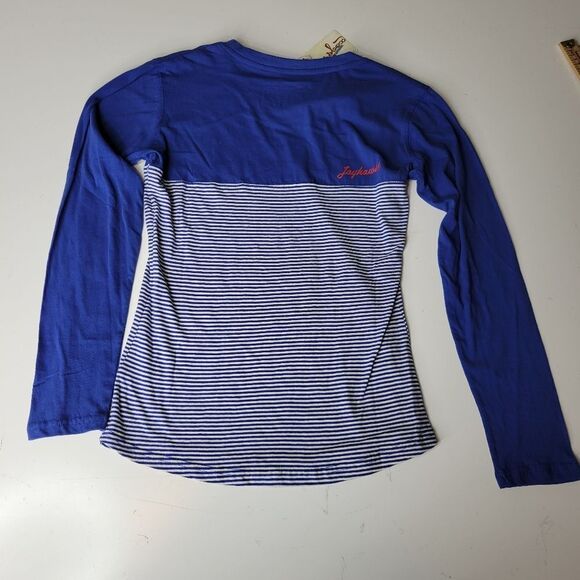 NEW KU KANSAS JAYHAWKS LONG SLEEVE EMBROIDERED TOP M MEDIUM NWT - Picture 8 of 9